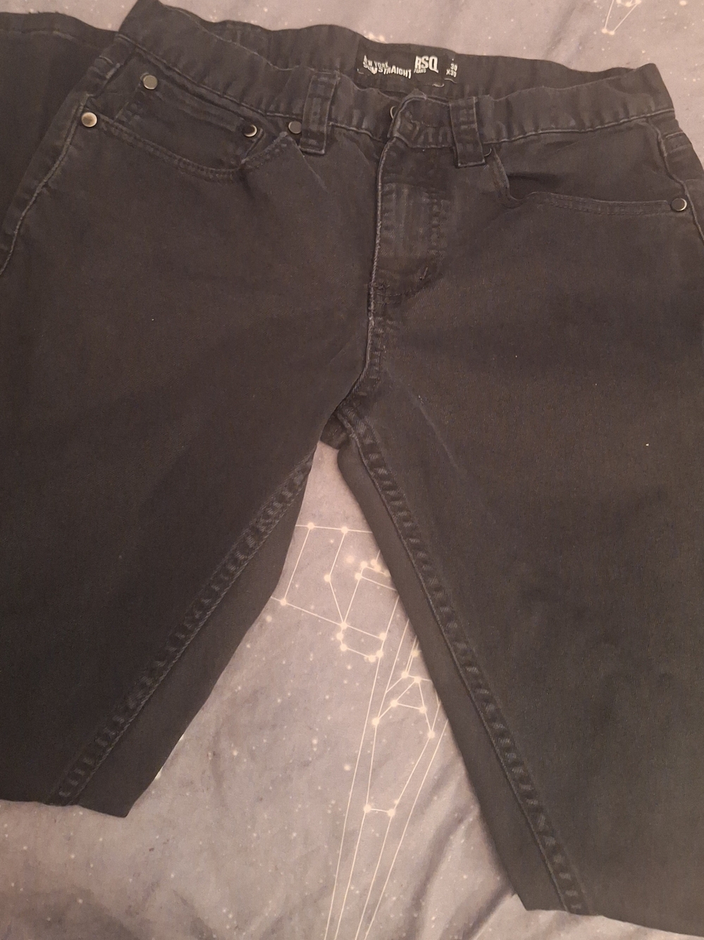 RSQ Men’s Black Jeans - Classic Straight Fit, 29x30